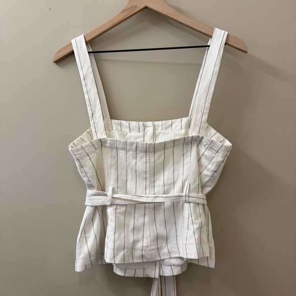 Tularosa Lovers Dream striped Top White size small button down coastal nautical - Picture 10 of 13